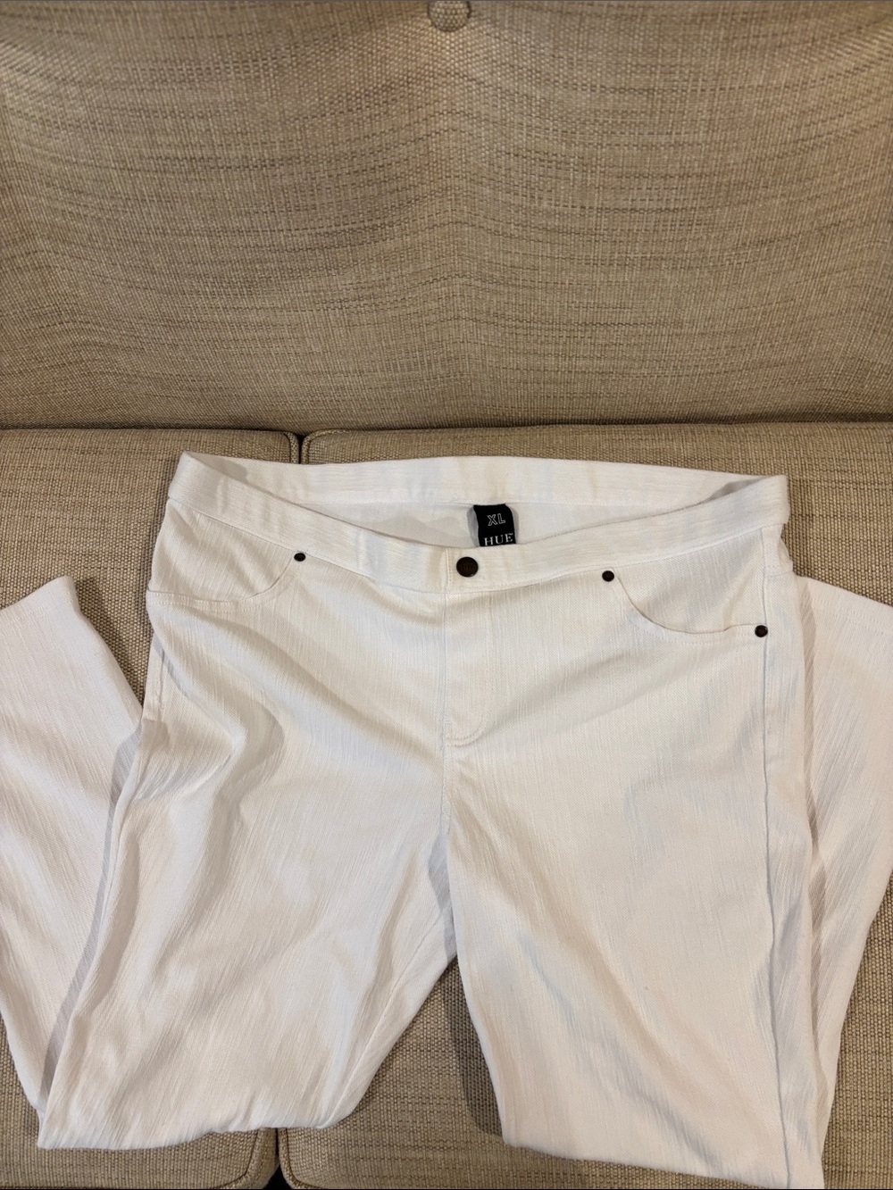 Hue White Leggings